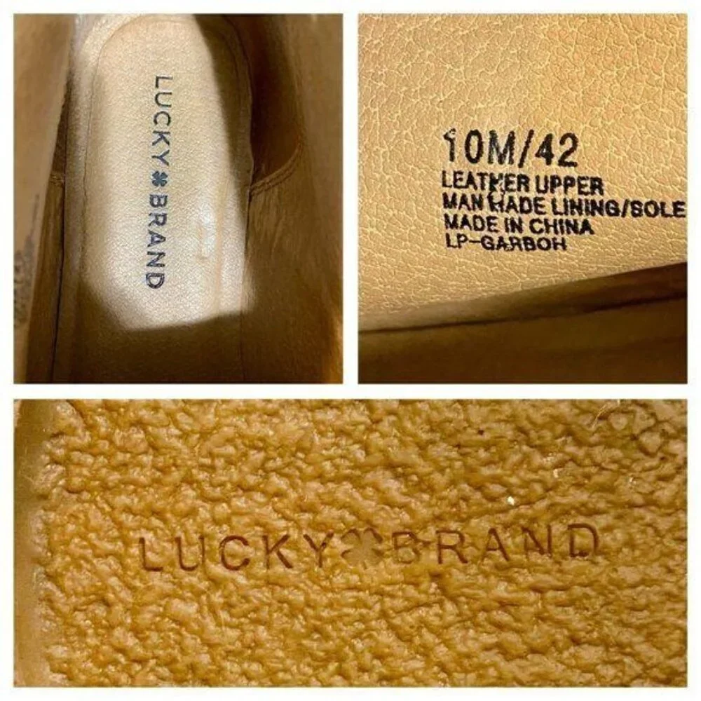 Lucky Brand Garboh Tan Suede Dessert Booties 10M